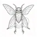 mothman tattoo design idea