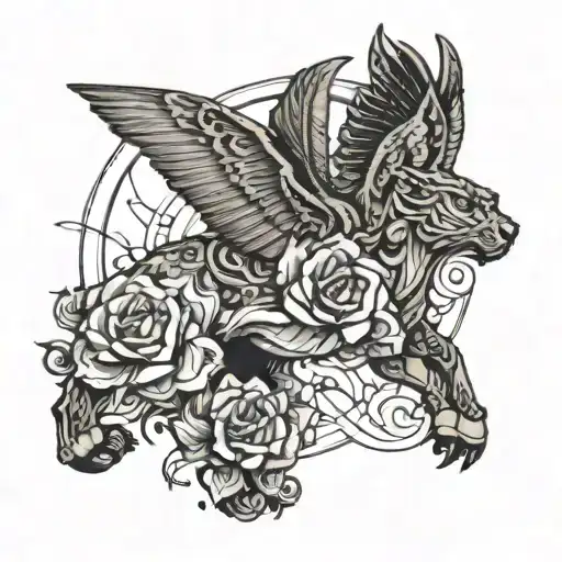 bound2 by kanye west minimalistic tattoo design idea