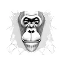 Orangutans tattoo design idea