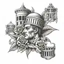 prison tattoo design idea