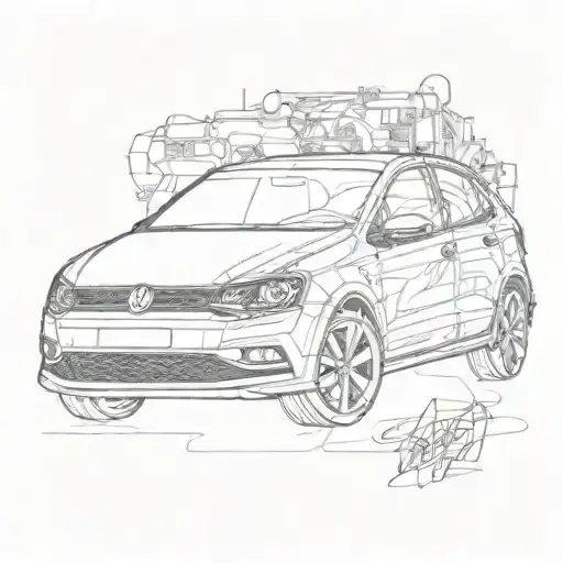 volkswagen polo tattoo design idea