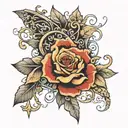 Valeria written tattoo design idea