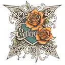 Valeria written tattoo design idea