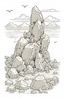 the rocks will cry out tattoo design idea