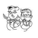 two sons tattoo design idea