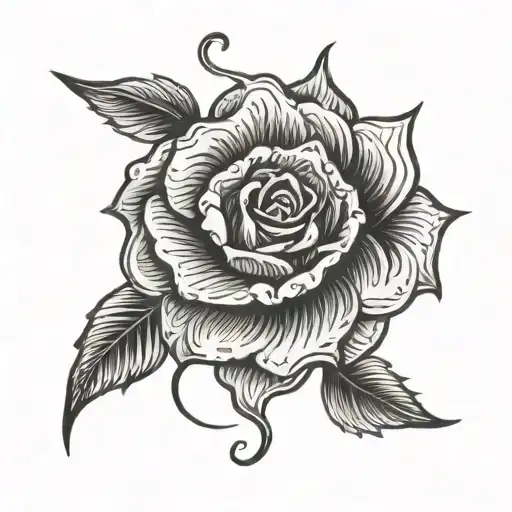 mom solid black no shading  tattoo design idea