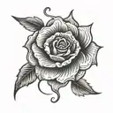 mom solid black no shading  tattoo design idea