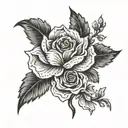 mom solid black no shading  tattoo design idea