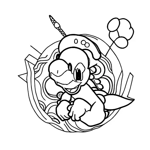 Yoshi tattoo design idea