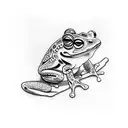 japanese traditional frog tattoo design idea