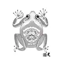 japanese traditional frog tattoo design idea