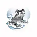 japanese traditional frog tattoo design idea