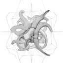 cuttlefish and math tattoo design idea