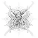 cuttlefish and math tattoo design idea