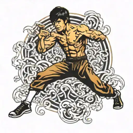 bruce lee tattoo design idea