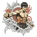 bruce lee tattoo design idea