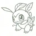 turtwig from Pokémon  tattoo design idea