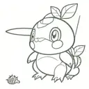turtwig from Pokémon  tattoo design idea