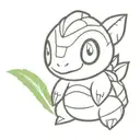 turtwig from Pokémon  tattoo design idea