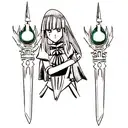 Dagger tattoo design idea