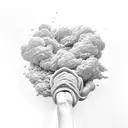 A sculptor's hands delicately molding the clouds into intricate sculptures tattoo design idea