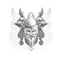 lonely god holding his heart tattoo design idea