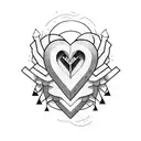 lonely god holding his heart tattoo design idea