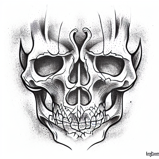 skeleton tattoo design idea