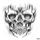 skeleton tattoo design idea