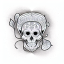 skeleton tattoo design idea