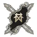 metallica logo incorporating elements like crosses tattoo design idea
