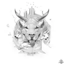 Noah's ark tattoo design idea