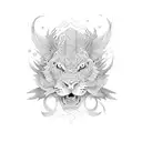 Blackout  tattoo design idea