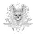 Blackout  tattoo design idea