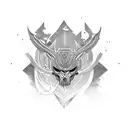 Blackout  tattoo design idea