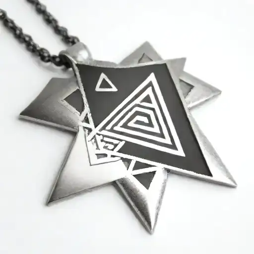 valknut pendant 3 triangles tattoo design idea