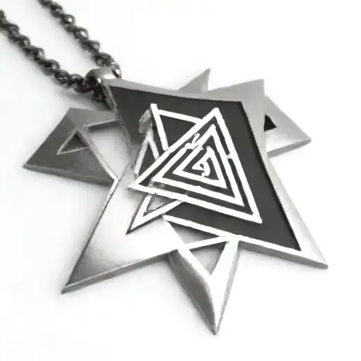 valknut pendant 3 triangles tattoo design idea