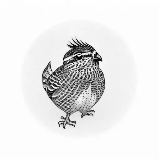 bobwhite quail tattoo design idea
