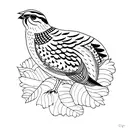 bobwhite quail tattoo design idea