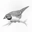 bobwhite quail tattoo design idea