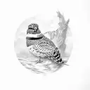 bobwhite quail tattoo design idea