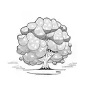 montagne arbre de vie amour tattoo design idea