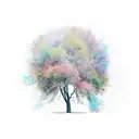 montagne arbre de vie  courage  tattoo design idea