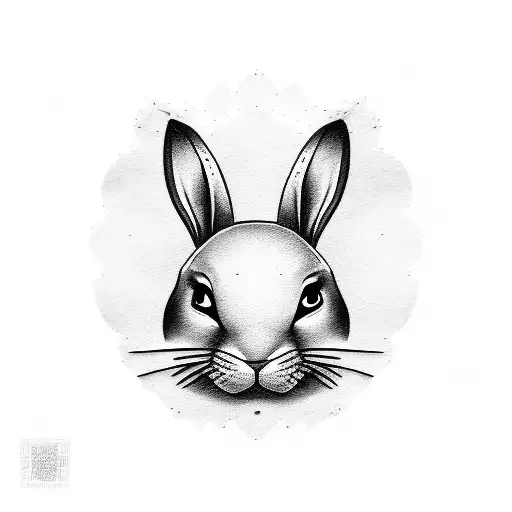 jason mask with bunny ears tattoo design idea