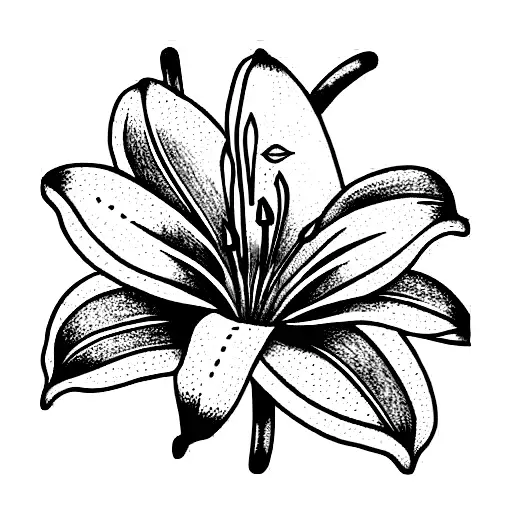 Lily tattoo design idea