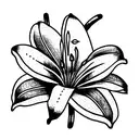 Lily tattoo design idea