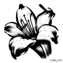 Lily tattoo design idea