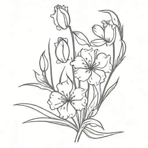 carnations and snowdrops tattoo design tattoo design idea