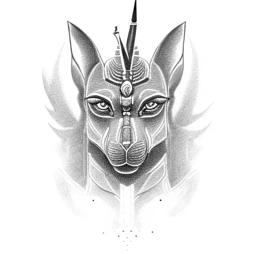 Anubis tattoo design idea