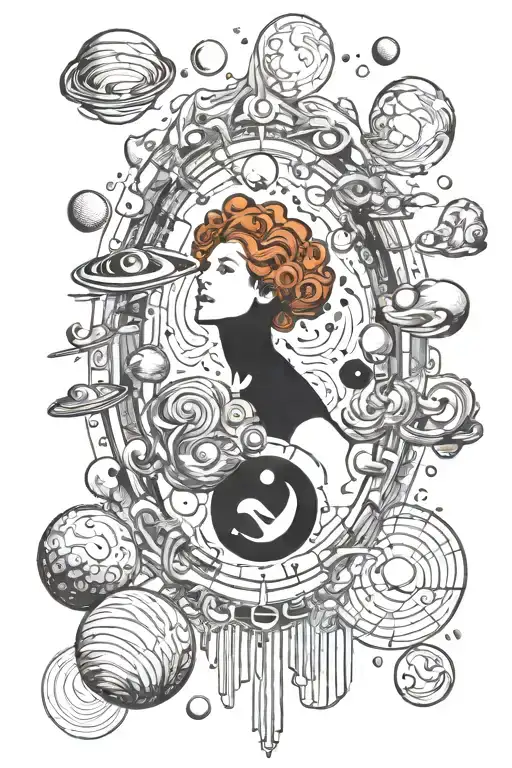 Oyster Jazz Space Klimt Redhead Planets Engineering Formulas allegory of a sculpture  tattoo design idea